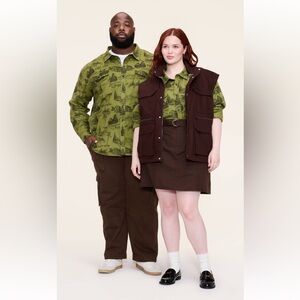 Woolrich x Target Green Toile Flannel Button-Down - NWT